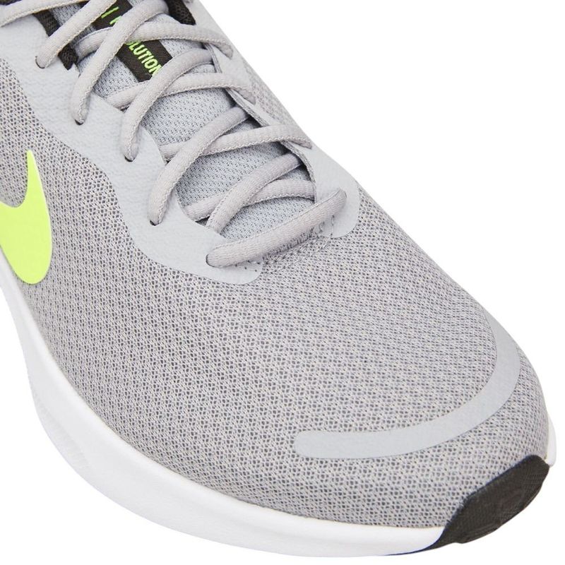 tênis esportivo masculino n°44 nike revolution 7 road running cinza verde 213789 (mp)