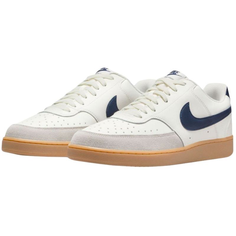 tênis casual masculino n°39 nike court vision low shoes branco azul 228595 (mp)