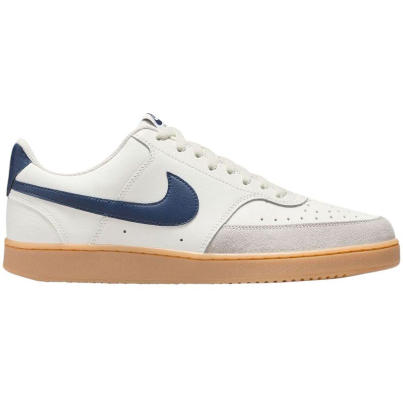 tênis casual masculino n°40 nike court vision low shoes branco azul 228595 (mp)