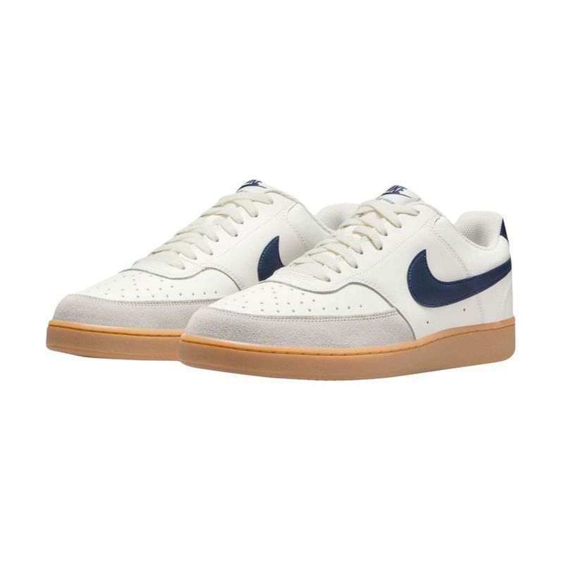 tênis casual masculino n°40 nike court vision low shoes branco azul 228595 (mp)