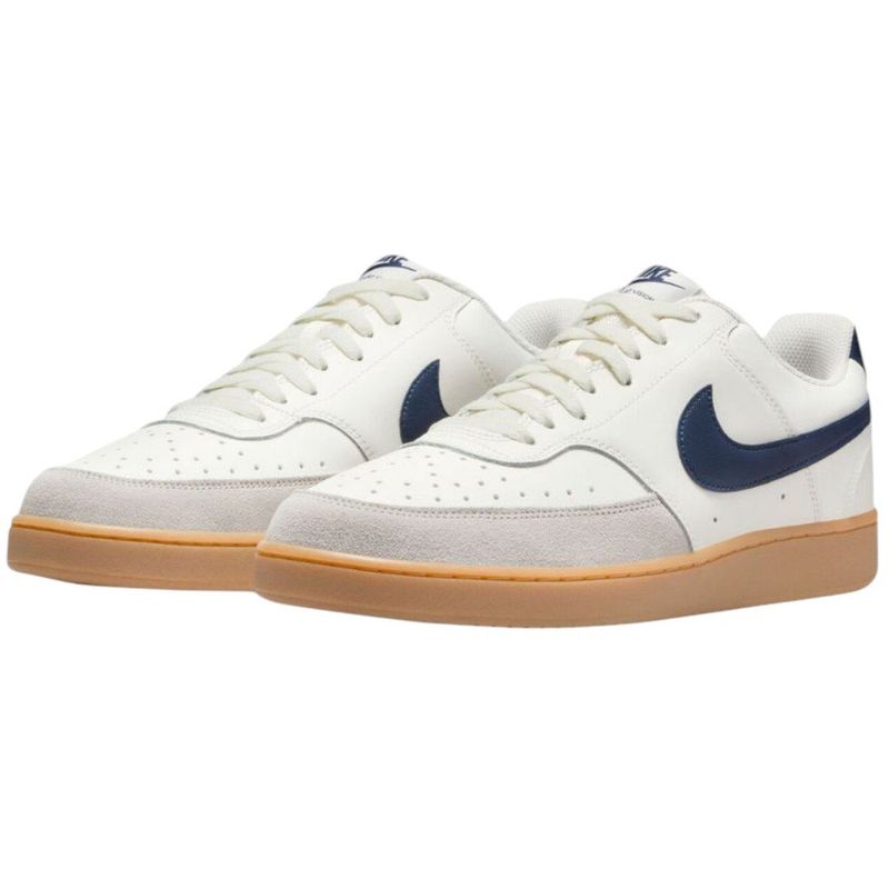 tênis casual masculino n°41 nike court vision low shoes branco azul 228595 (mp)