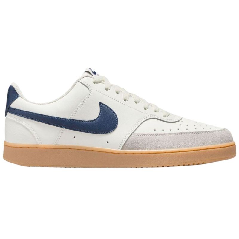tênis casual masculino n°42 nike court vision low shoes branco azul 228595 (mp)