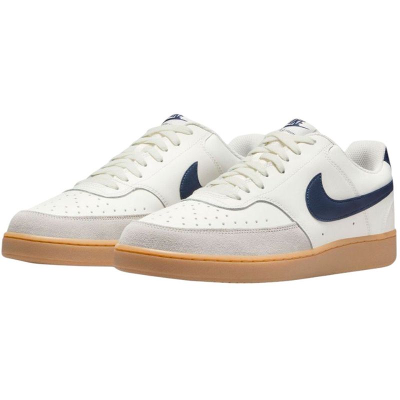 tênis casual masculino n°43 nike court vision low shoes branco azul 228595 (mp)