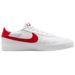 tênis casual masculino n°39 nike court shot branco vermelho 249548 (mp)