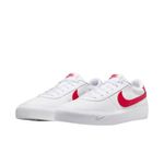 tênis casual masculino n°39 nike court shot branco vermelho 249548 (mp)