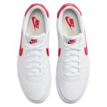 tênis casual masculino n°39 nike court shot branco vermelho 249548 (mp)