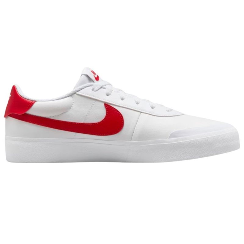 tênis casual masculino n°40 nike court shot branco vermelho 249548 (mp)