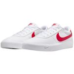 tênis casual masculino n°40 nike court shot branco vermelho 249548 (mp)