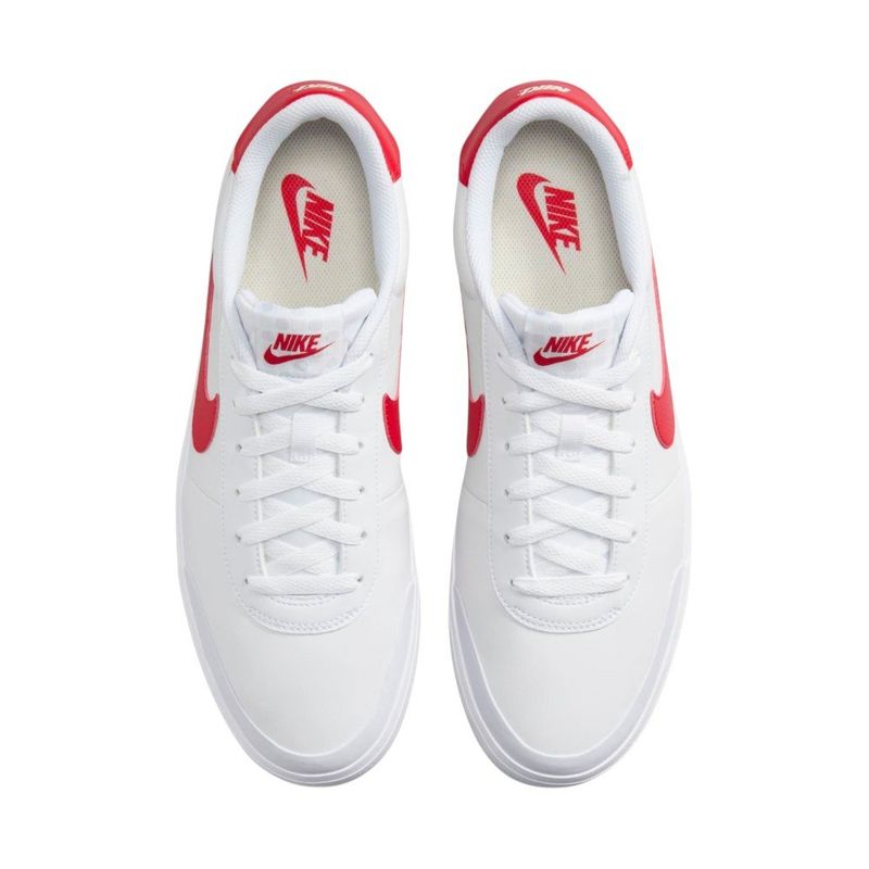 tênis casual masculino n°41 nike court shot branco vermelho 249548 (mp)