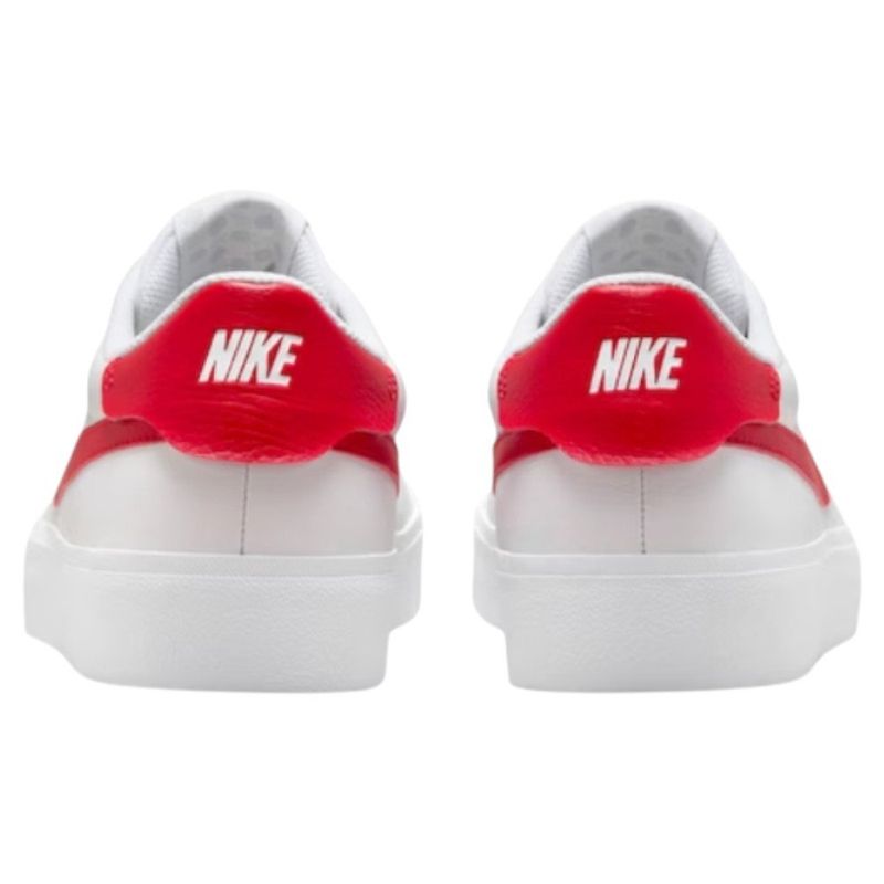 tênis casual masculino n°41 nike court shot branco vermelho 249548 (mp)