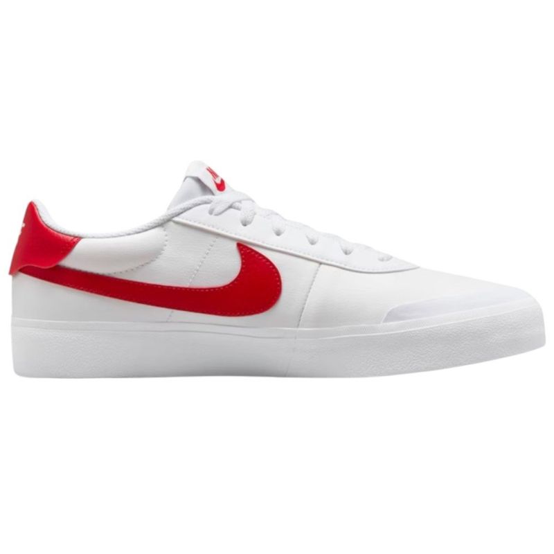 tênis casual masculino n°42 nike court shot branco vermelho 249548 (mp)