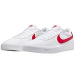 tênis casual masculino n°42 nike court shot branco vermelho 249548 (mp)