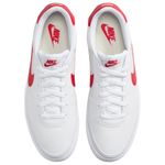 tênis casual masculino n°42 nike court shot branco vermelho 249548 (mp)