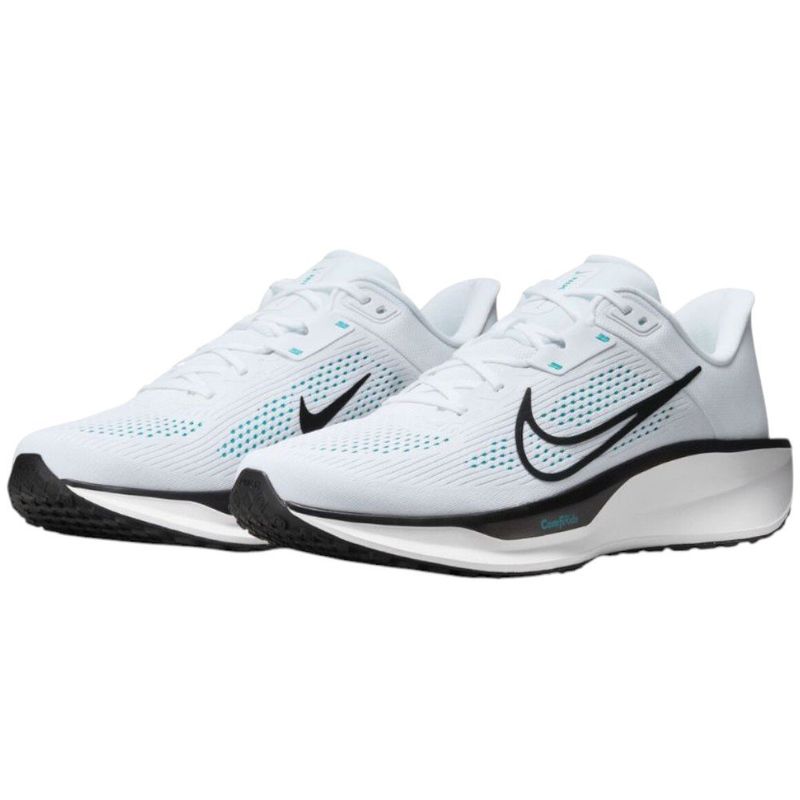 tênis esportivo masculino n°42 nike quest 6 road running branco verde 249683 (mp)