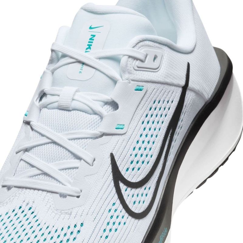 tênis esportivo masculino n°42 nike quest 6 road running branco verde 249683 (mp)