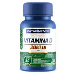 vitamina d 2000ui 30 cápsulas catarinense