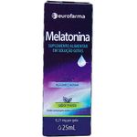 melatonina 0,21mg 25ml solução gotas sabor menta eurofarma