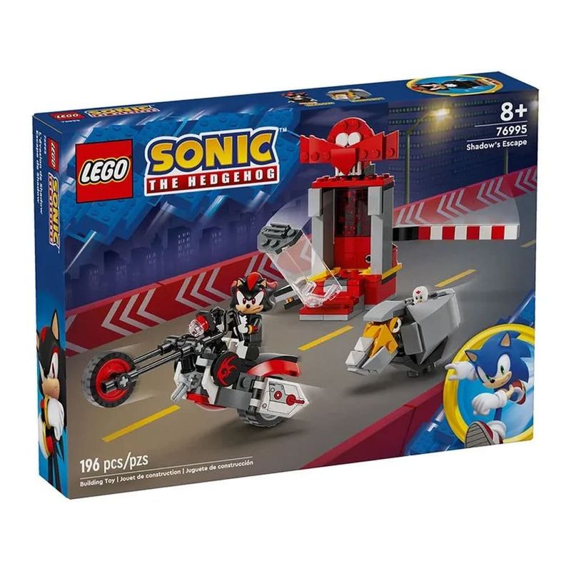 bloco lego sonic fuga do shadow the hedgehog 76995