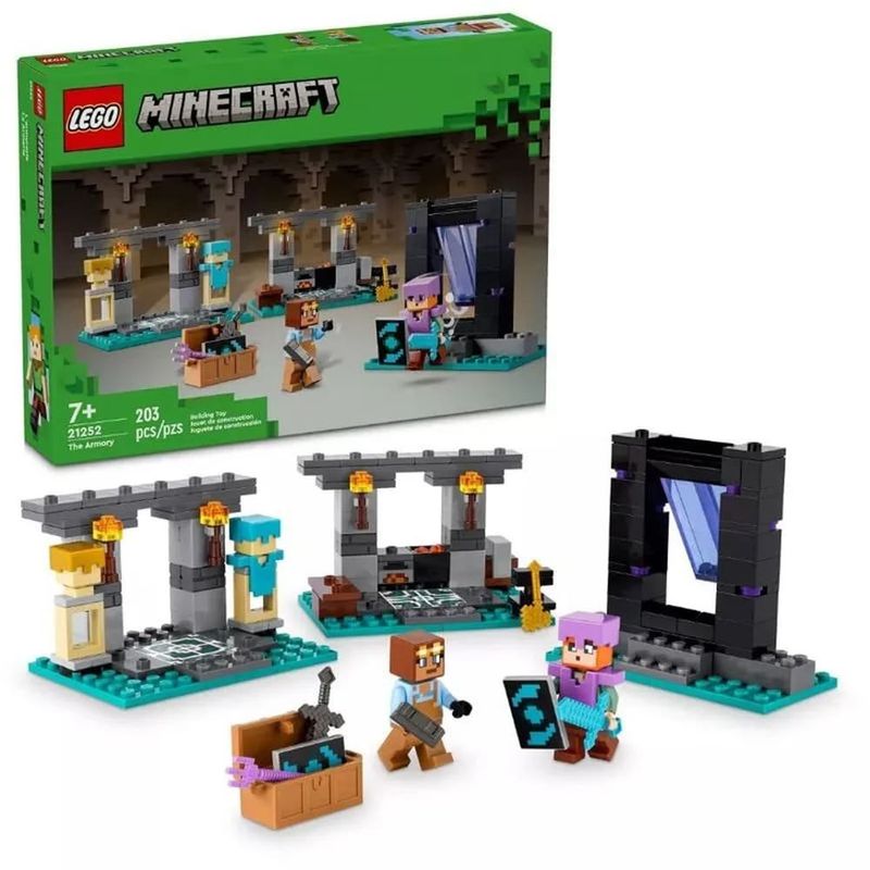 bloco lego minecraft o arsenal 21252