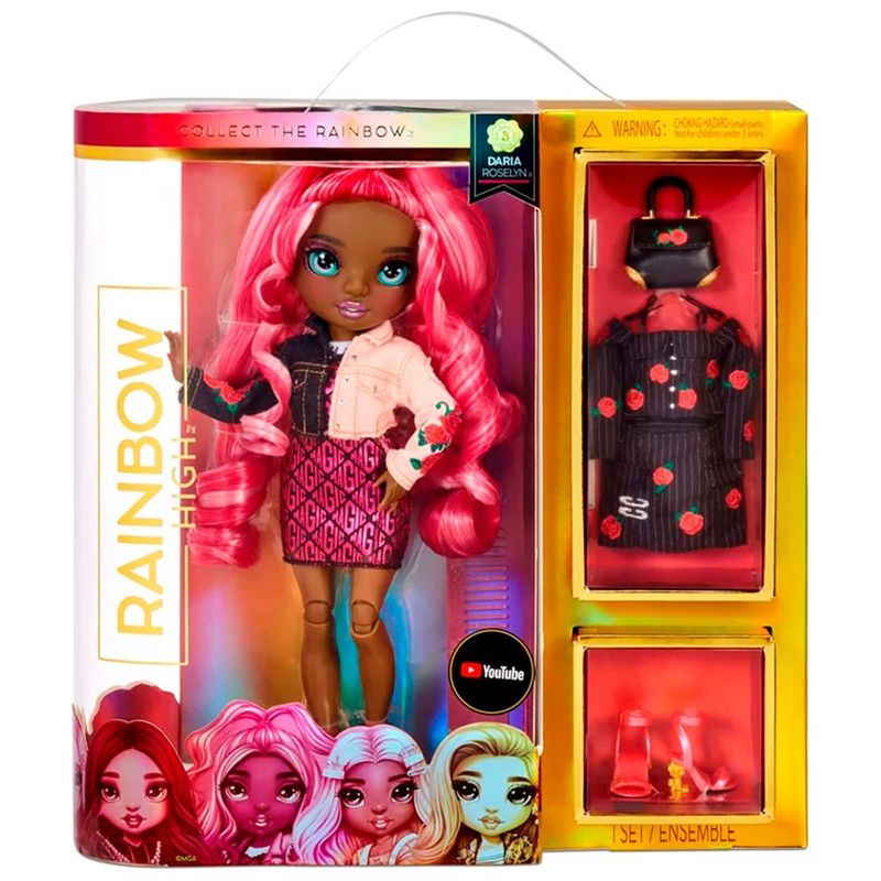 boneca mga rainbow high fashion core dara roselyn 575733