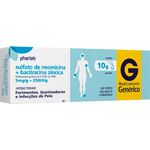 sulfato de neomicina + bacitracina zincica 5mg/g + 250ui/g 10g pomada pharlab