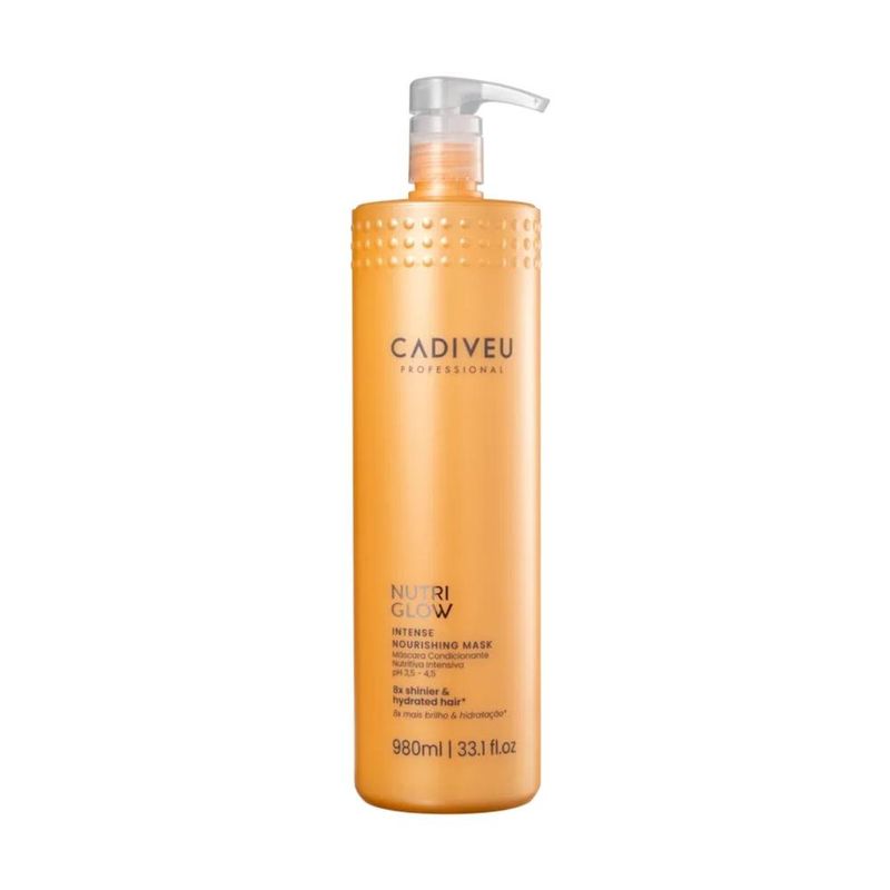 máscara professional cadiveu nutri glow nutritiva intensiva 980ml (mp)