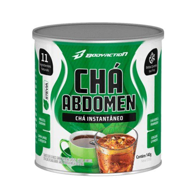 chá abdômen seco erva body action 140g