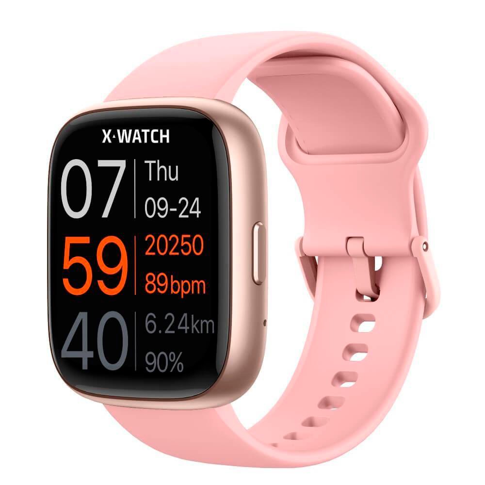 ROSE Relogio Smartwatch Unissex Alexa X-Watch XSWUQPI006A - Rosa