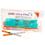 seringa para insulina bd ultra fine ii 1ml agulha 8mm 10 unidades
