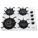 cooktop 4 bocas itatiaia tripla chama itamaster vidro temperado bivolt branco (mp)