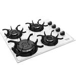 cooktop 4 bocas itatiaia tripla chama itamaster vidro temperado bivolt branco (mp)