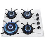 cooktop 4 bocas itatiaia tripla chama itamaster vidro temperado bivolt branco (mp)