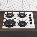 cooktop 4 bocas itatiaia tripla chama itamaster vidro temperado bivolt branco (mp)
