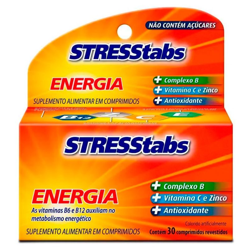 suplemento alimentar stresstabs 30 comprimidos vitaminas do complexo b c e zinco haleon