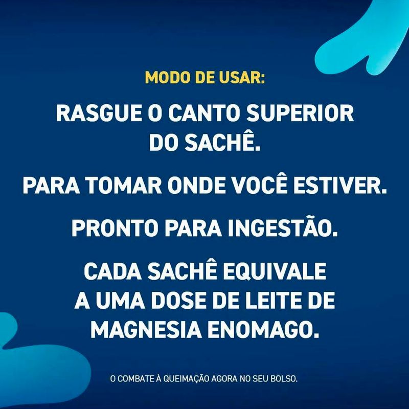 leite de magnésia enomagno suspensão 10ml 1 sachê sabor tradicional haleon