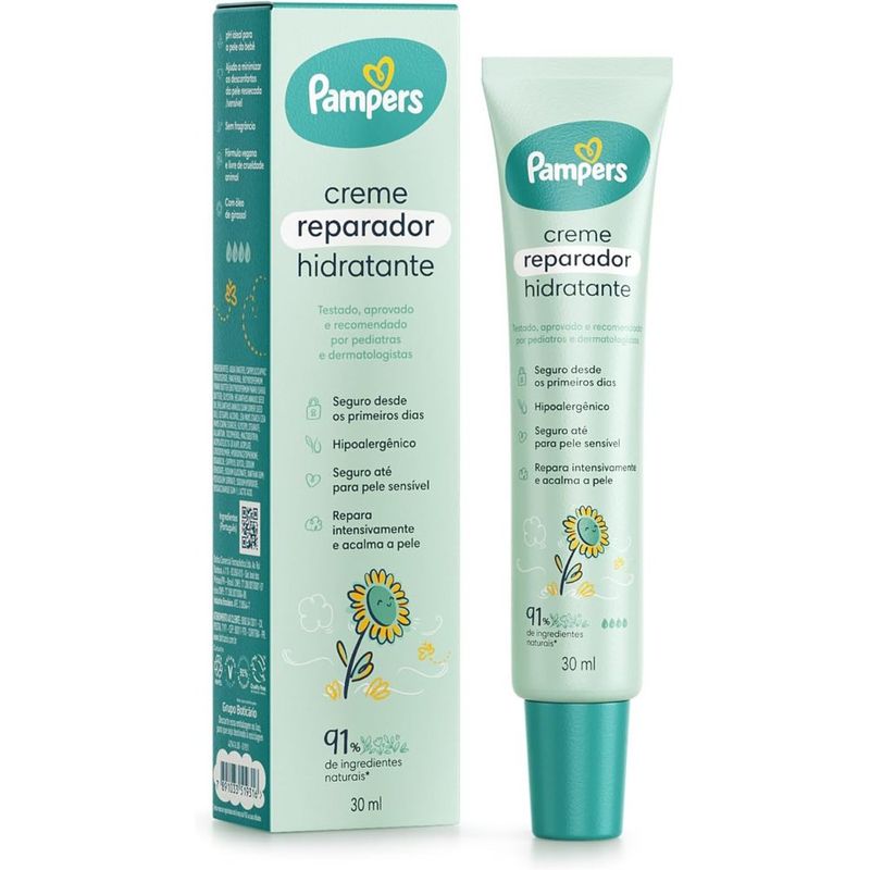 creme reparador hidratante pampers girassol 30ml