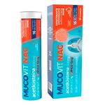 mucovit nac acetilcisteína 600mg+vitc 1g+zinco 10mg 16 comprimidos efervescentes sabor laranja vitamedic