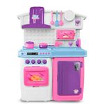 brinquedo cozinha infantil roma big kitchen pink 5557