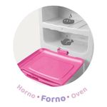 brinquedo cozinha infantil roma big kitchen pink 5557