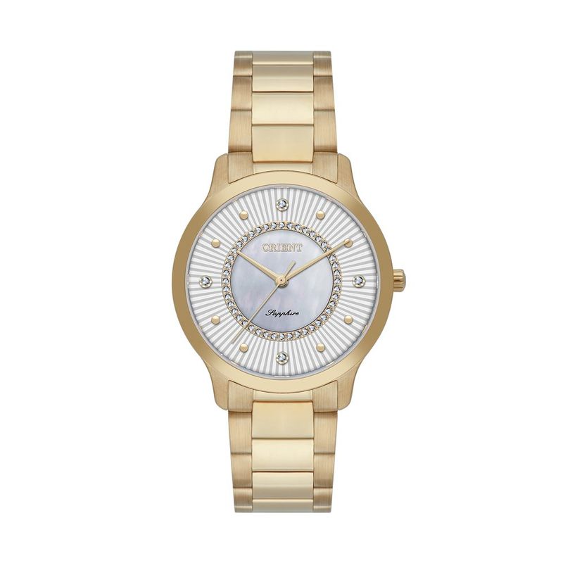 relógio feminino orient dourado fgss0241-b1kx