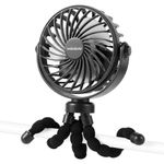 ventilador portátil welodorir recarregável preto a-bi