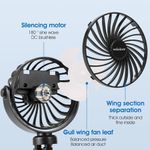 ventilador portátil welodorir recarregável preto a-bi
