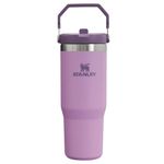 garrafa térmica stanley tumbler flip straw 887ml lilac 8572 (mp)