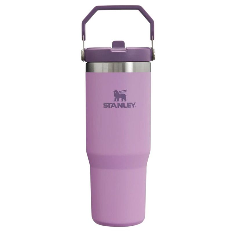 garrafa térmica stanley tumbler flip straw 887ml lilac 8572 (mp)