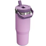 garrafa térmica stanley tumbler flip straw 887ml lilac 8572 (mp)