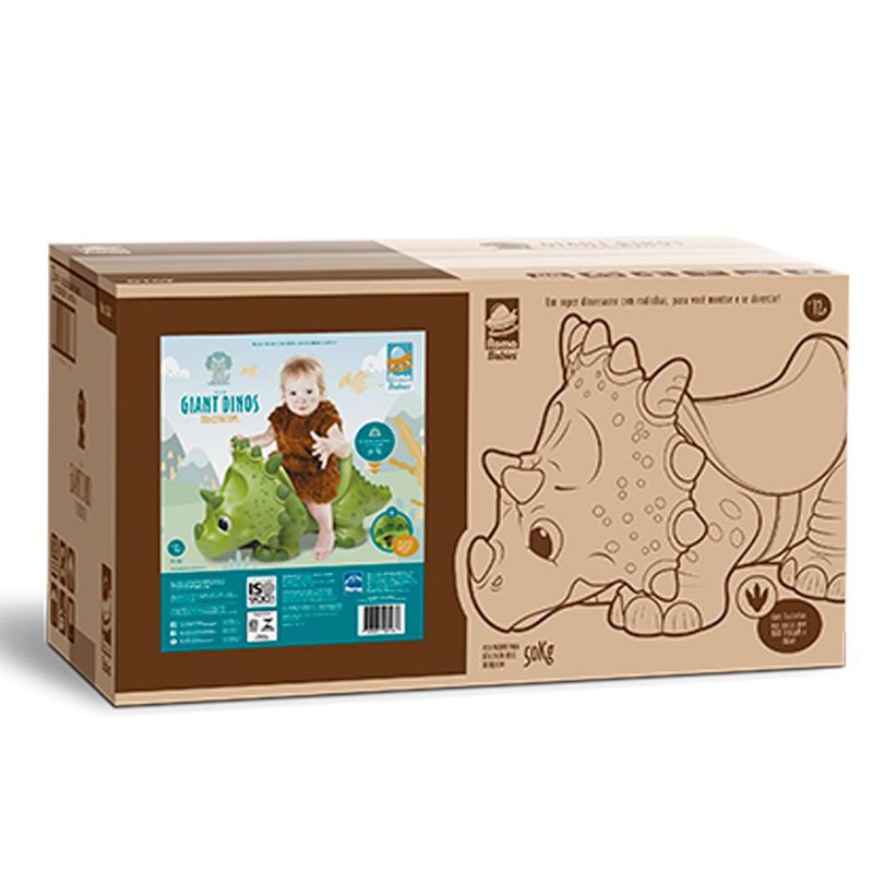 Andador Roma Dinos Gigante Triceratops 0147