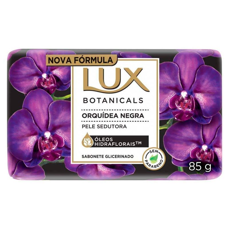 sabonete em barra lux botanicals orquídea negra 85g
