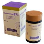 niacinamida 97% teor + dexpantenol + vit b5 e associações fortlife 60 cápsulas