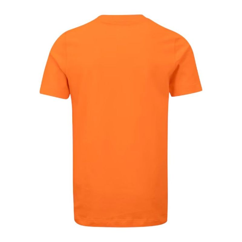 camiseta masculina m nike club sportswear laranja 246684 (mp)