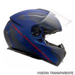 capacete articulado peels tr1 control azul fosco e marinho 56 (mp)